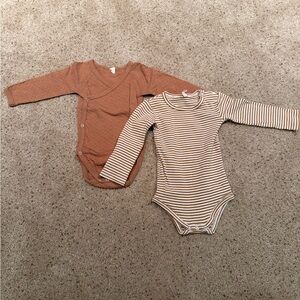 Quincy Mae long sleeve bodysuit bundle